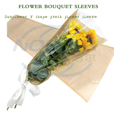 장미 감싸기를 위한 다수 부대 Y 모양 Kraft 종이 꽃 꽃다발 소매
