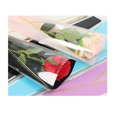 인쇄된 투명 주문을 받아서 만들어지는 관통되는 Eco PP 셀로판 꽃 꽃다발 소매