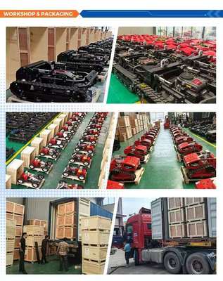 원격 제어 지능형 크롤러 잔디 깎는 기계, 리?? 철화수소 (LiFePO4) 배터리, 4륜 구동, 에너지 절감 및 환경 친화적, 3 시간 연속 작동.