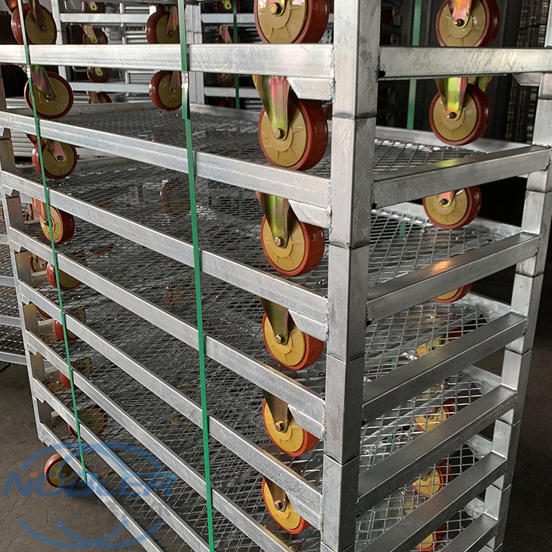 브레이크가 있는 바퀴 덴마크 트롤리 50kg 핸들 로드 용량 산업용으로 설계된 내구성 운송 카트